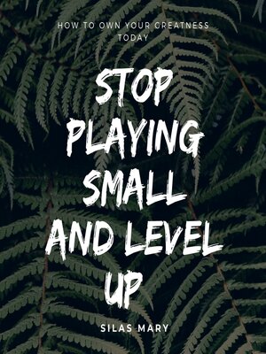 cover image of Stop Playing Small and Level Up
